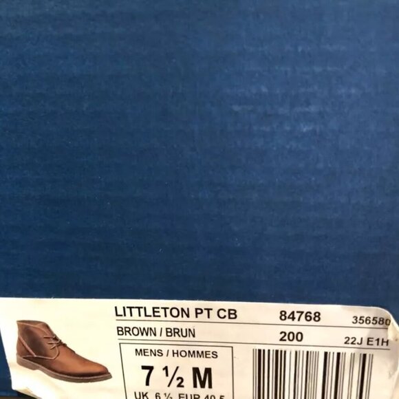 Nunn Bush Men\'s Littleton Plain Toe Chukka Boots Brown, Size 7.5 M main image 5